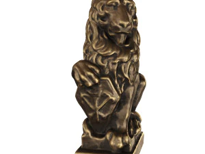 lion sculpture bronze 3D Model
