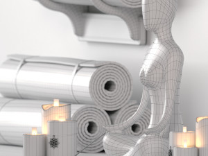 excellent yoga set Modèle 3D