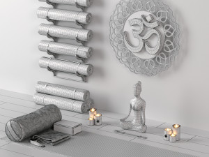excellent yoga set Modèle 3D