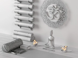 excellent yoga set 3D Model