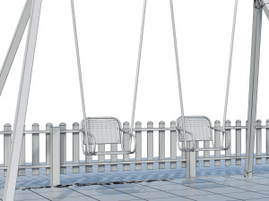 children playground forest house 3D Model