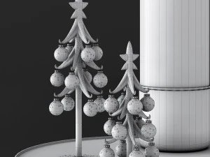 stylish christmas decor 3D Model