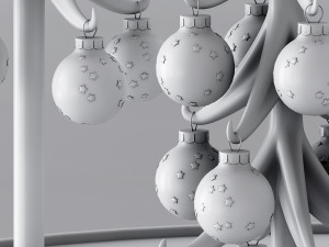 stylish christmas decor 3D Model
