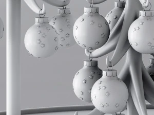 stylish christmas decor 3D Model