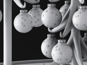 stylish christmas decor 3D Model