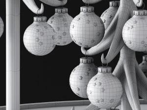 stylish christmas decor 3D Model