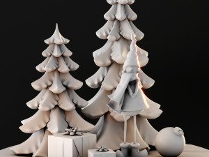 cute christmas decor Modelo 3D