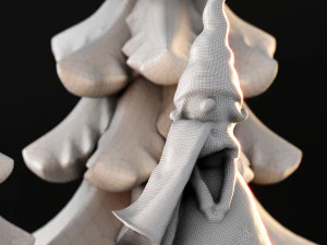 cute christmas decor 3D Model