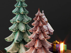 cute christmas decor 3D Model