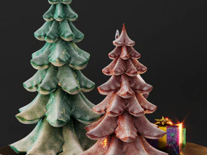 cute christmas decor 3D Model