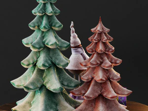 cute christmas decor 3D Model