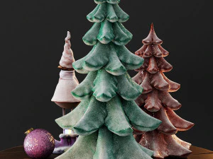 cute christmas decor 3D Model