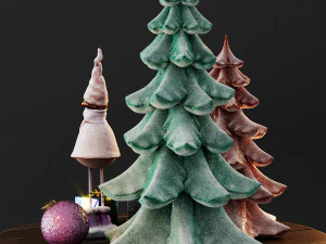 cute christmas decor 3D Model