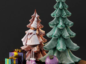cute christmas decor 3D Model