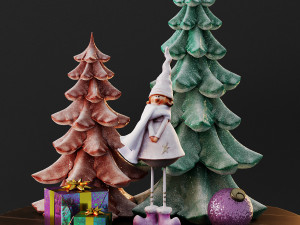 cute christmas decor Modelo 3D