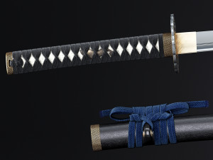 katana japanese sword 3D Model
