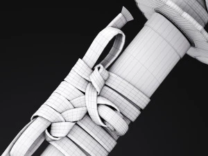 katana japanese sword 3D Model