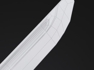 katana japanese sword 3D Model
