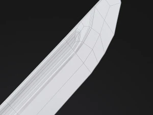 katana japanese sword 3D Model