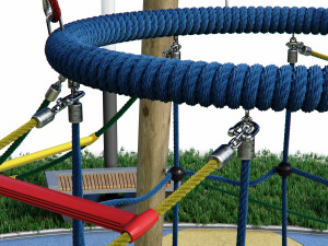 children rope playground Modelo 3D