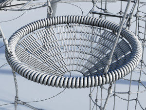 children rope playground Modelo 3D