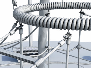 children rope playground Modelo 3D