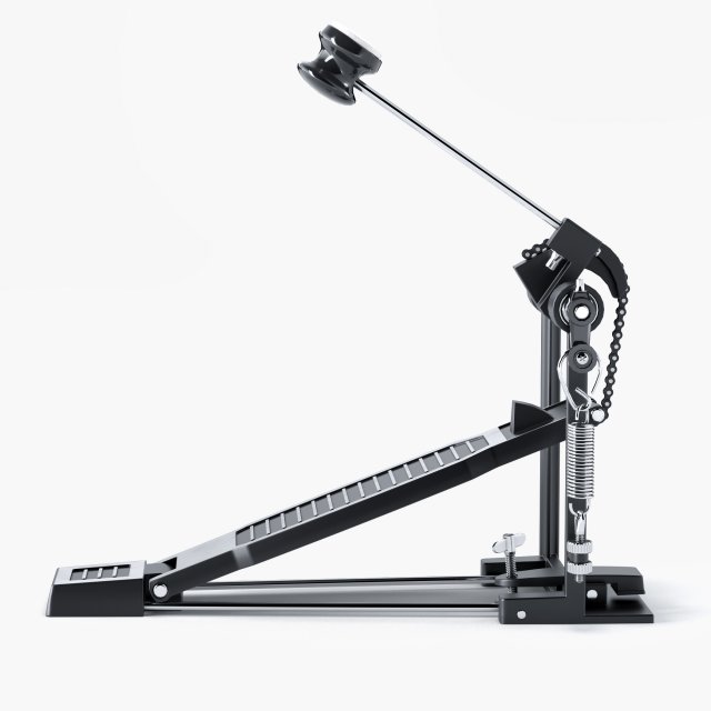kick drum pedal 3D in 3DExport