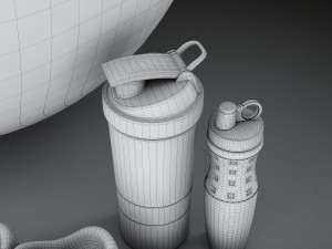 fitness set Modèle 3D