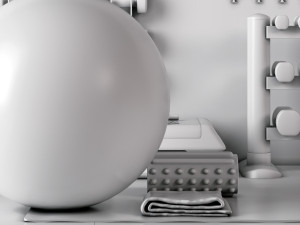 excellent fitness set 3Dモデル