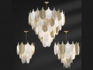 アベリア シャンデリア ロフト コンセプト 3Dモデル