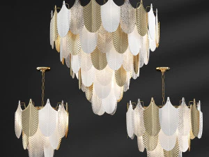 abelia chandelier loft-concept 3D Model