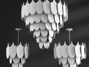 abelia chandelier loft-concept Modelo 3D