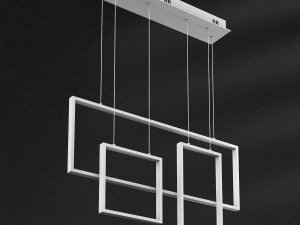 rectangle geometry chandelier loft-concept 3D Модель