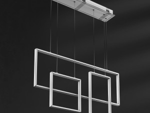 rectangle geometry chandelier loft-concept 3D Модель
