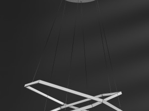 chandelier hexagon horizontal double loft-concept 3D Model