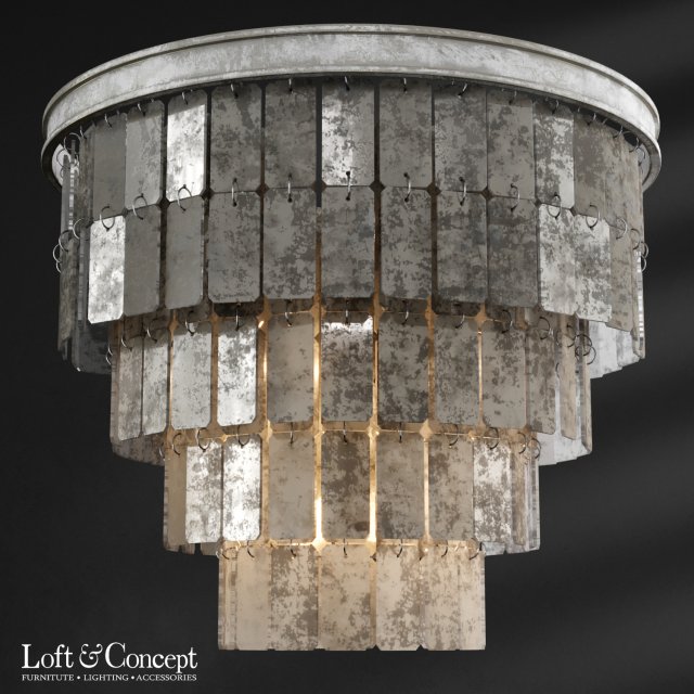 chandelier fantine ceiling loft-concept 3D Model .c4d .max .obj .3ds .fbx .stl .blend 