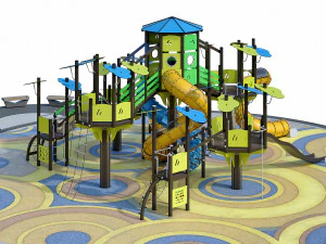 large children playground complex 3D Model