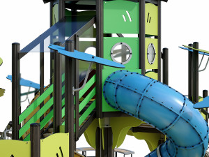 large children playground complex 3D 모델
