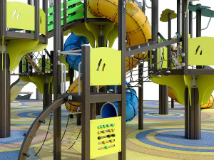 large children playground complex 3D Model