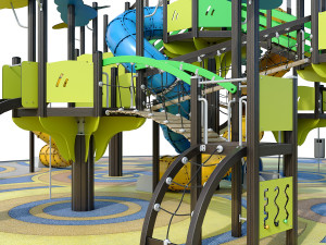 large children playground complex 3D 모델