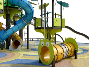 large children playground complex 3D Model
