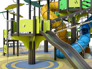 large children playground complex 3D 모델
