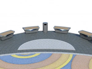 large children playground complex 3D Model