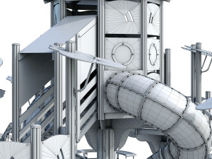 large children playground complex 3D 모델