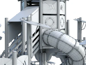 large children playground complex 3D Model