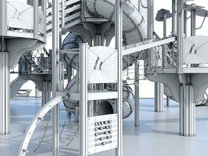 large children playground complex 3D Model