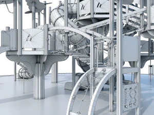 large children playground complex 3D Model
