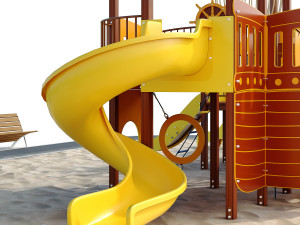 children playground sea schooner Model 3D