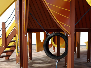 children playground sea schooner Model 3D