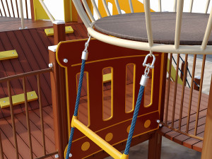 children playground sea schooner Model 3D